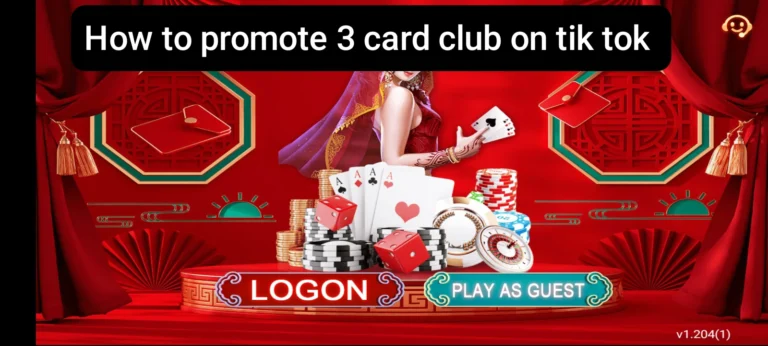 3 Card Club Promote on Tik Tok